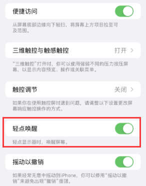 会理苹果授权维修站分享iPhone轻点无法唤醒怎么办