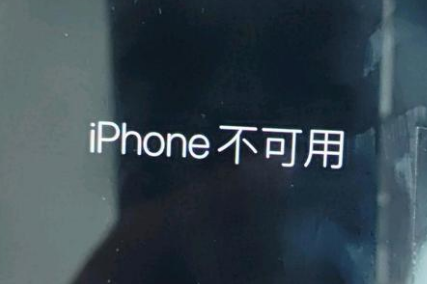 会理苹果服务网点分享锁屏界面显示“iPhone 不可用”如何解决 