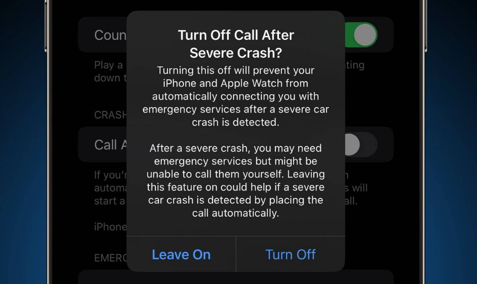 会理苹果14维修分享 iPhone 14 和 Apple Watch 上关闭崩溃检测 